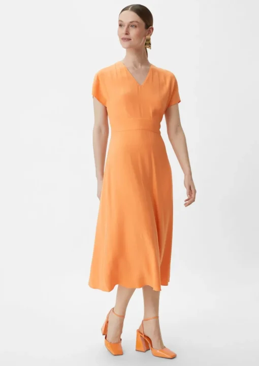 Midi-Kleid aus Satin