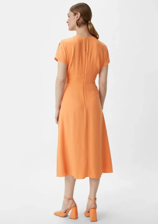 Midi-Kleid aus Satin