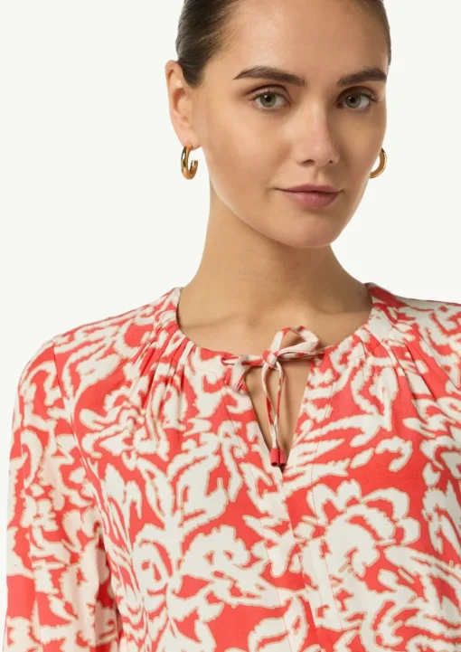 Midikleid mit Crêpestruktur