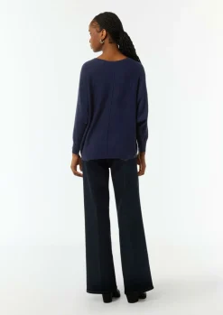 Oversized-Pullover mit Fledermausärmeln