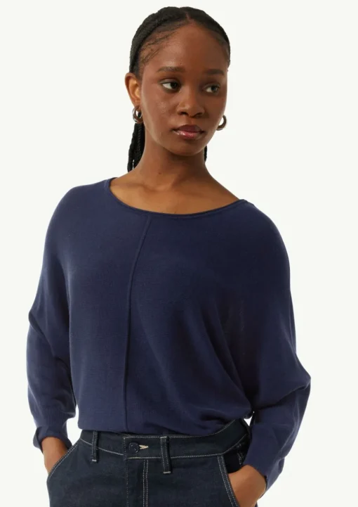 Oversized-Pullover mit Fledermausärmeln