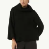 Poncho mit weitem Rollkragen