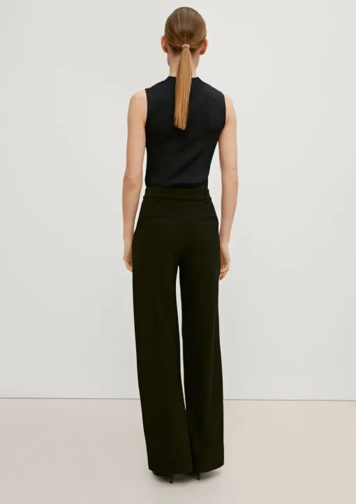 Ärmelloses Stricktop mit Rippstruktur