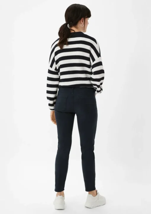 Satinhose mit Skinny Leg