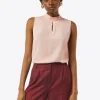 Satin-Top mit Cut-out