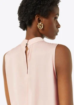 Satin-Top mit Cut-out