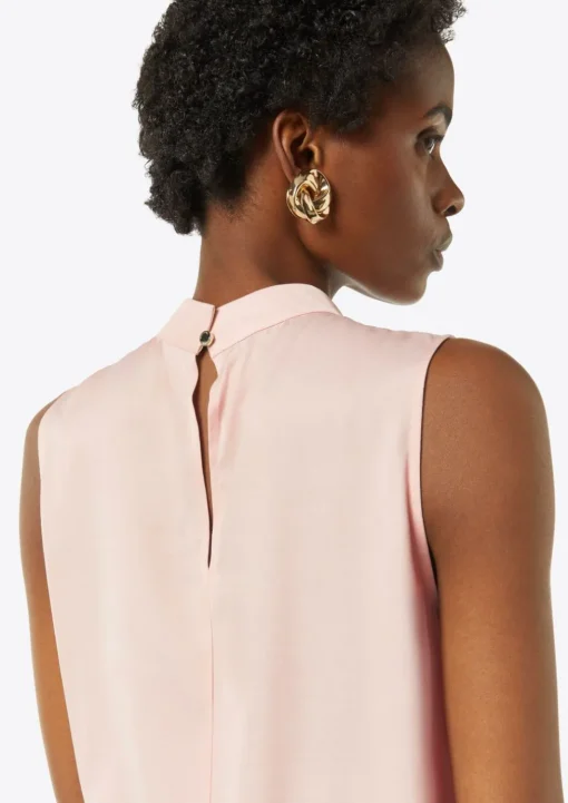 Satin-Top mit Cut-out