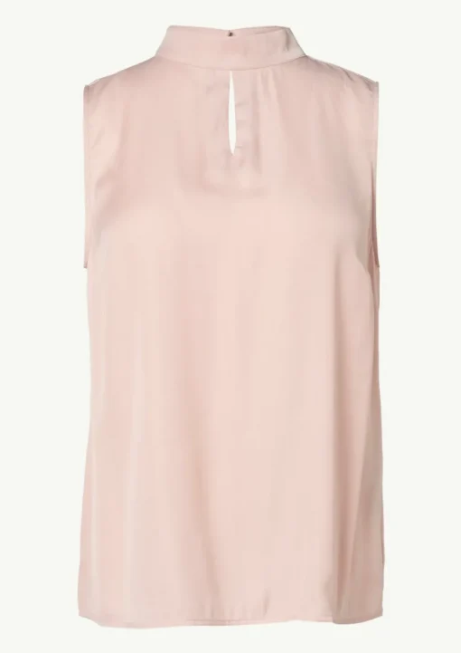 Satin-Top mit Cut-out