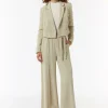 Schlupfhose mit High Rise und weitem Bein
