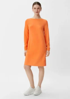 Scuba-Kleid mit seitlichen Details
