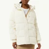 Steppjacke aus Baumwollmix mit Kapuze