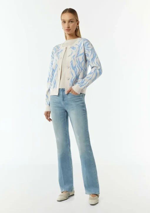 Strickjacke mit Jacquard-Muster