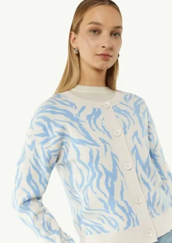 Strickjacke mit Jacquard-Muster