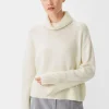 Strickpullover mit breiter Rippblende