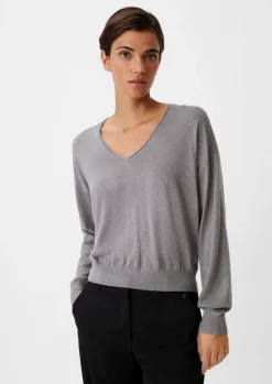 Strickpullover mit Glitzergarn