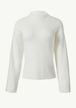 Strickpullover mit Schmuckdetail am Ärmel