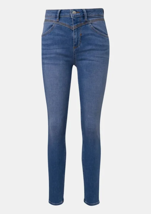 Super skinny: Jeans mit Sattelbund