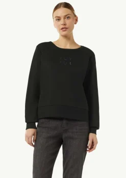 Sweatshirt mit Artwork und Rippbündchen