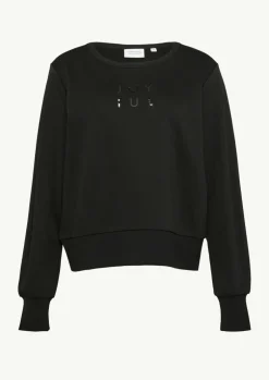 Sweatshirt mit Artwork und Rippbündchen