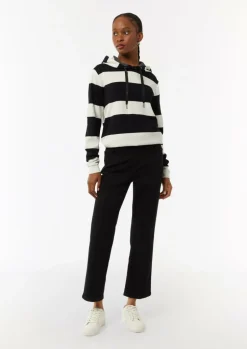 Sweatshirt mit Kapuze und Blockstreifen