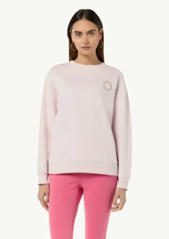 Sweatshirt mit Rückenstickerei