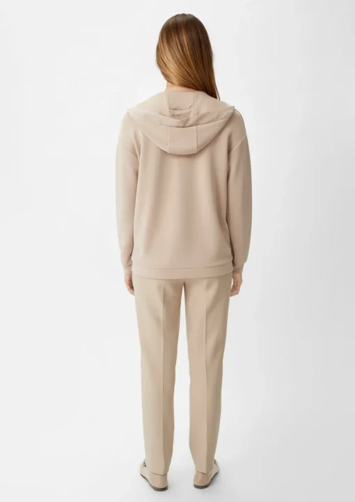 Sweatshirt mit tiefem V-Ausschnitt
