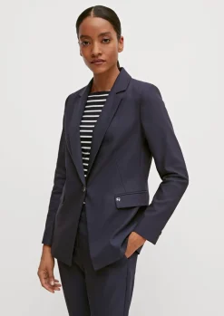 Taillierter Blazer in Baumwollmix