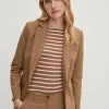 Taillierter Blazer in Baumwollmix