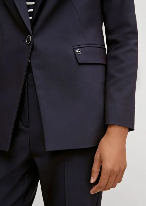 Taillierter Blazer in Baumwollmix
