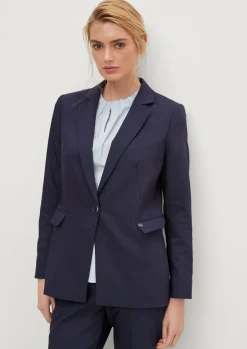 Taillierter Blazer in Baumwollmix