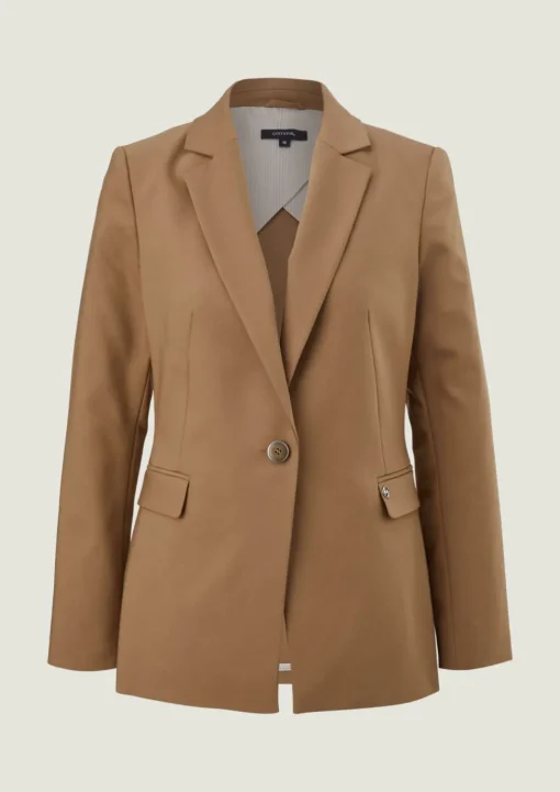 Taillierter Blazer in Baumwollmix