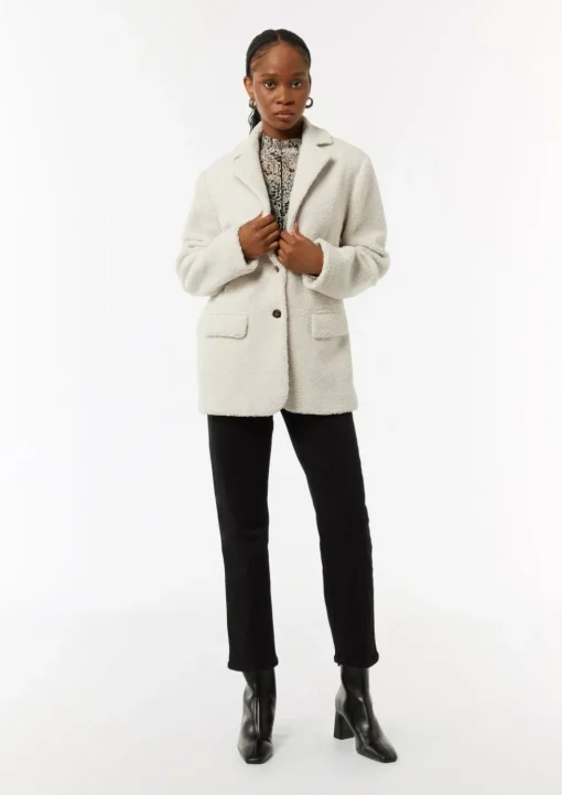 Teddy-Blazer im Relaxed Fit