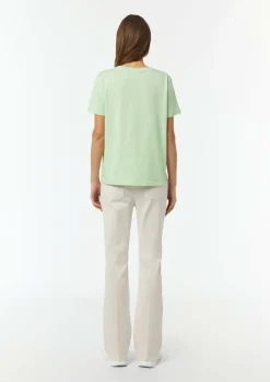 T-Shirt mit Rundhals-Ausschnitt und Front-Print