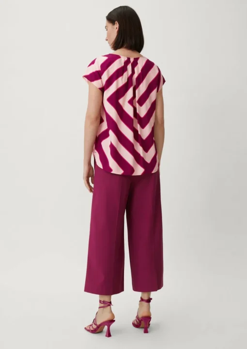 Viskosebluse mit Allover-Print