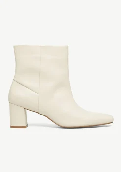 Absatz-Stiefelette aus Glattleder