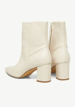 Absatz-Stiefelette aus Glattleder