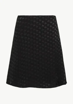 A-Linien-Rock mit Hahnentrittmuster