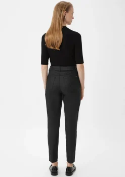 Ankle Jeans / Regular Fit / Mid Rise / Slim Leg / Coating