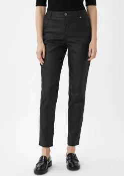 Ankle Jeans / Regular Fit / Mid Rise / Slim Leg / Coating