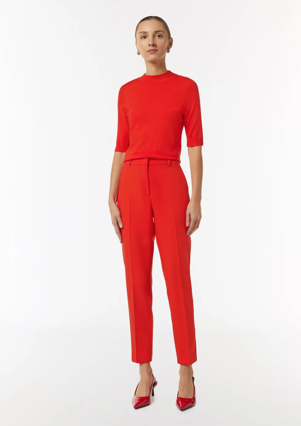 Ankle-Hose mit Eingrifftaschen und Gürtelschlaufen