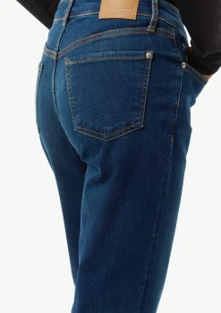 Ankle-Jeans aus Baumwollstretch mit geradem Bein