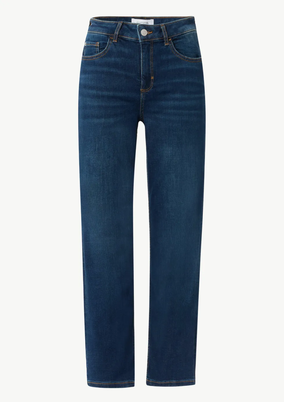 Ankle-Jeans aus Baumwollstretch mit geradem Bein