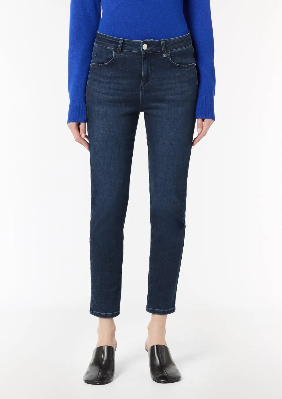 Ankle-Jeans mit Slim Leg
