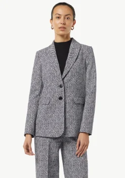 Antaillierter Blazer aus Jacquard