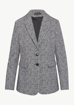 Antaillierter Blazer aus Jacquard