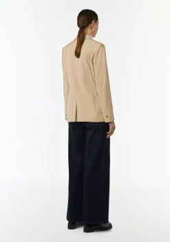 Antaillierter Blazer mit Twillstruktur