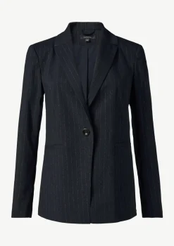 Antaillierter Blazer mit dezentem Gitzergarn