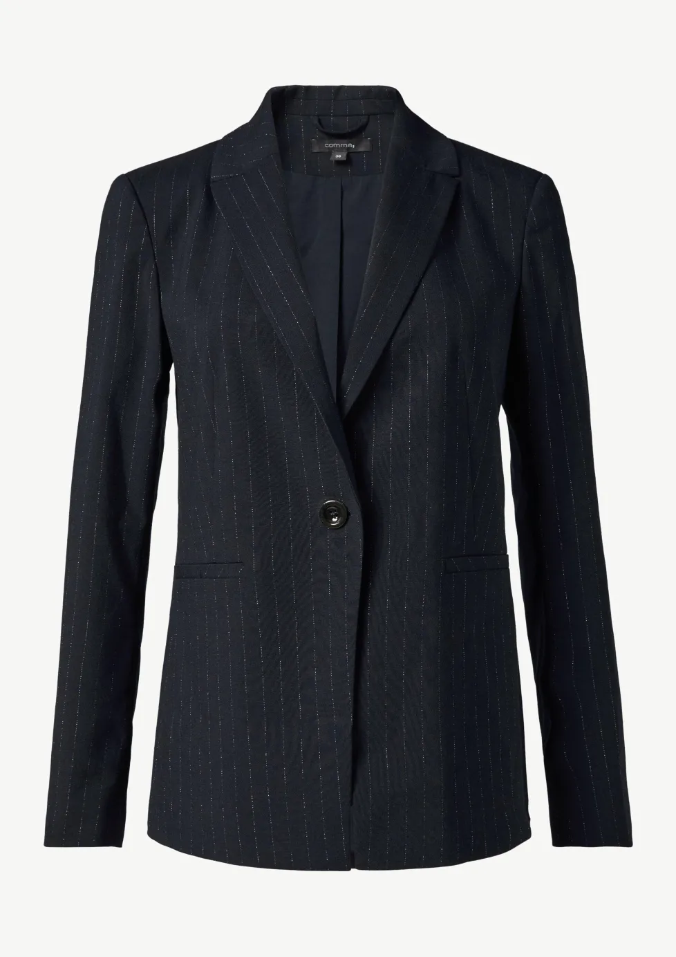 Antaillierter Blazer mit dezentem Gitzergarn