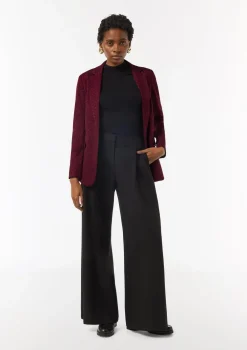 Antaillierter Jacquard-Blazer mit Glitzergarn