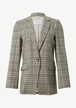 Antaillierter Karo-Blazer